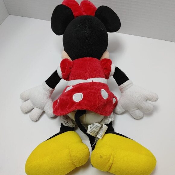 MINNIE MOUSE Disney Parks Large 16" Plush Stuffed Animal Toy Red Polka Dot Dress - Picture 3 of 9